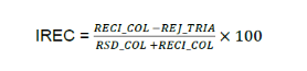 Fórmula para calcular IREC